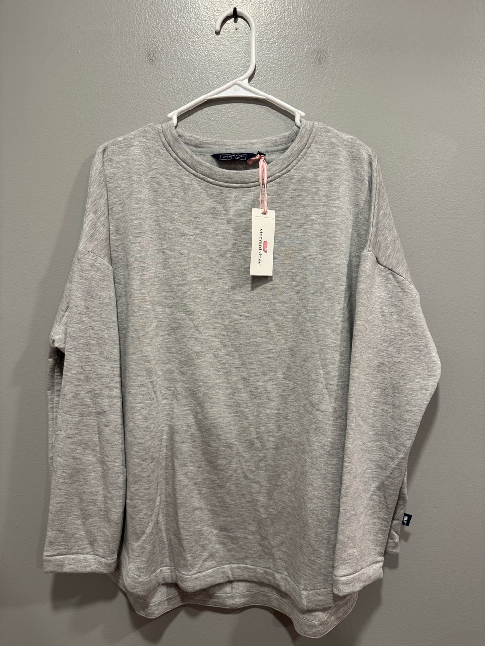 NWT Vineyard Vines Tunic Light Grey Heather Size Small/Medium